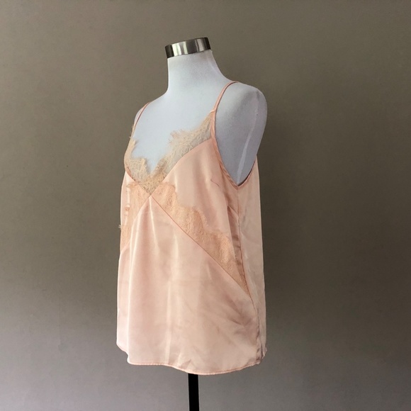 Camisole Peach V Neck  Lacy Medium Cami - Picture 8 of 8